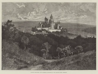 Château de Braunfels, la résidence ancestrale des princes Solms, Allemagne